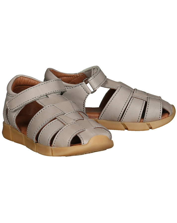 Leder-Sandalen CELIUS mit Zehenschutz in grey