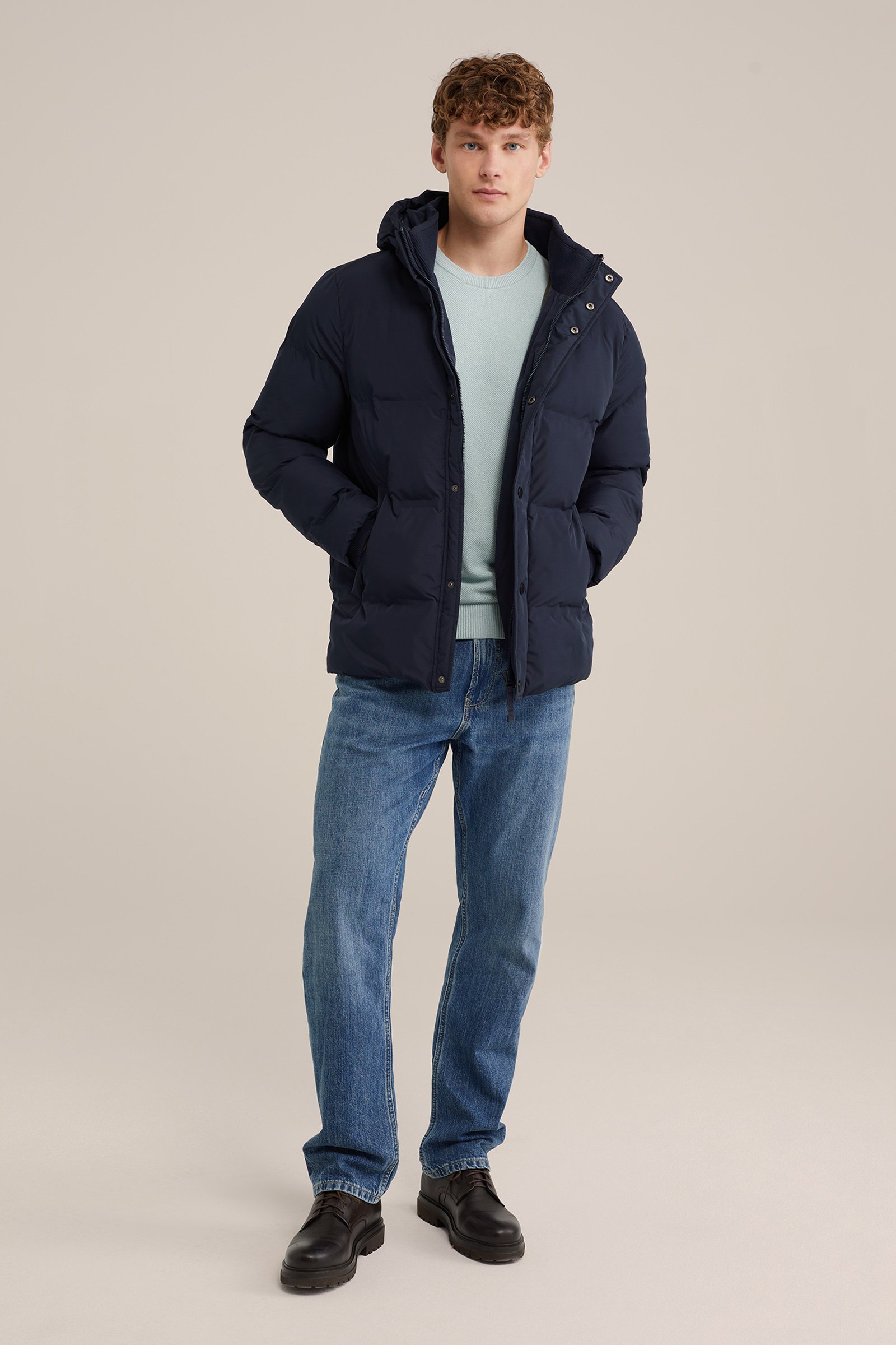 pufferjacket WE Fashion Donkerblauw