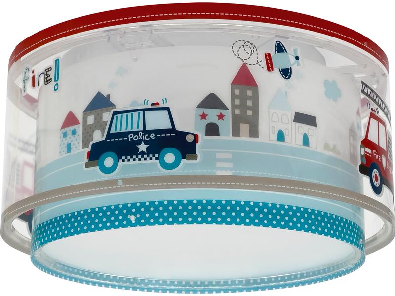 Dalber Deckenlampe Police Deckenleuchte mit Doppelschirm für Kinder