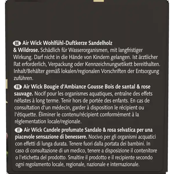 Wohlfühl-Duftkerze Sandelholz & Wildrose