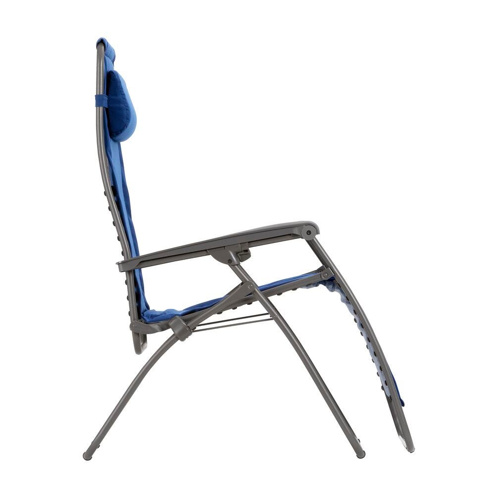 Gepolsterte Zero-Gravity-Relaxliege RSX Clip LightComfort® Blau Denim