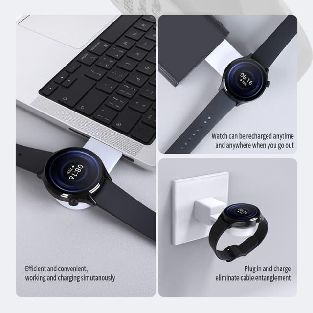 NILLKIN til Xiaomi Watch S1 Pro Type-C-stik Trådløs opladningsstation til smart ur