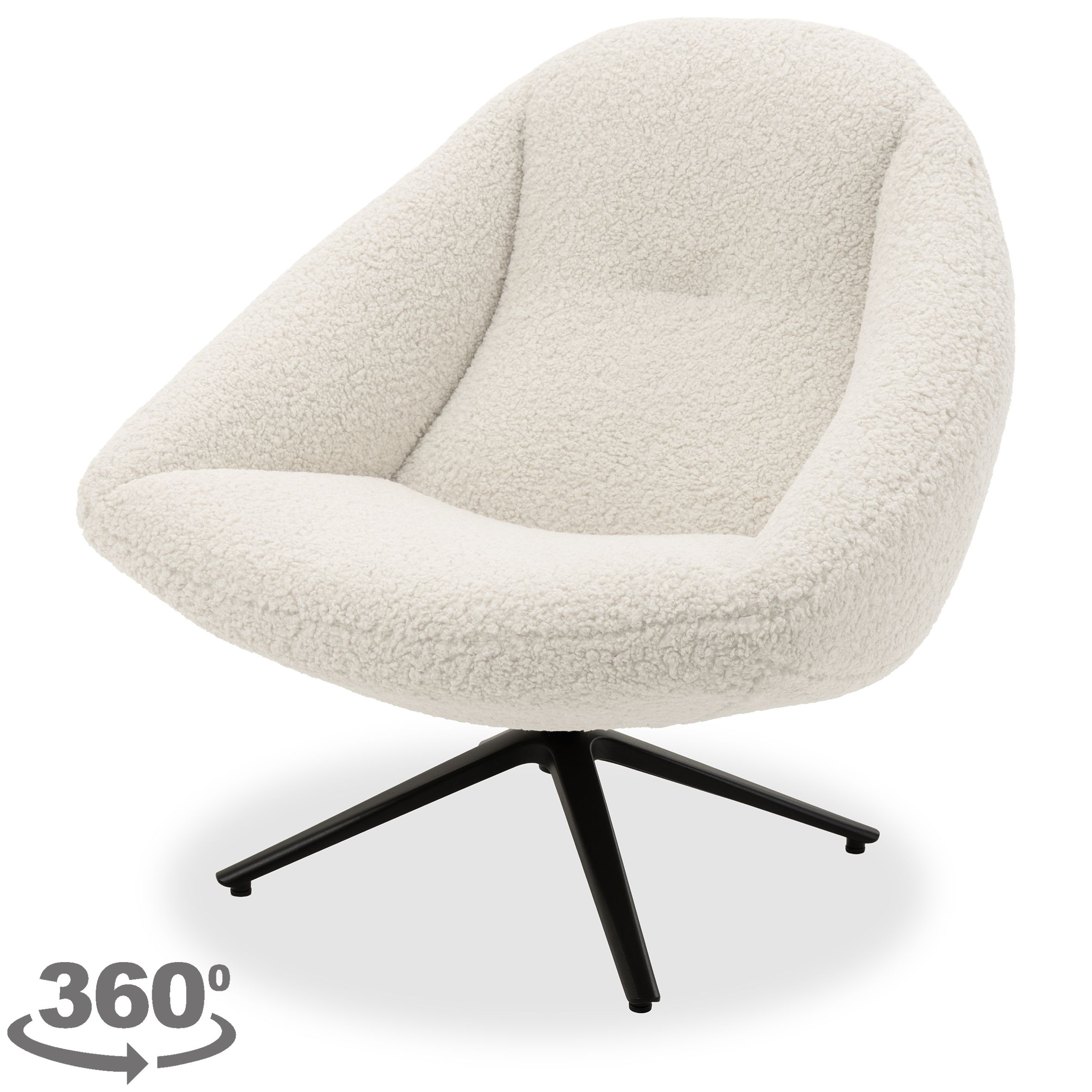 Draaifauteuil Boudewijn B89 x D80 x H97 cm