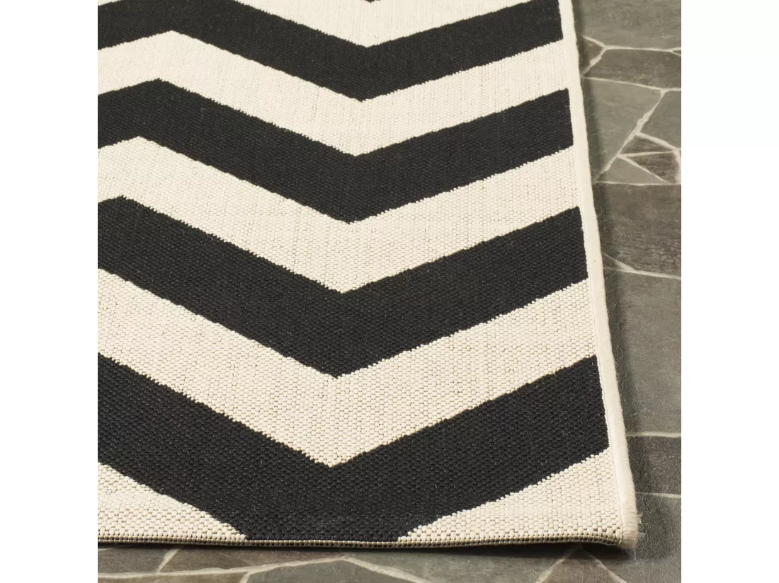 Tapis Black & Beige 69 X 244 cm - Chelsea
