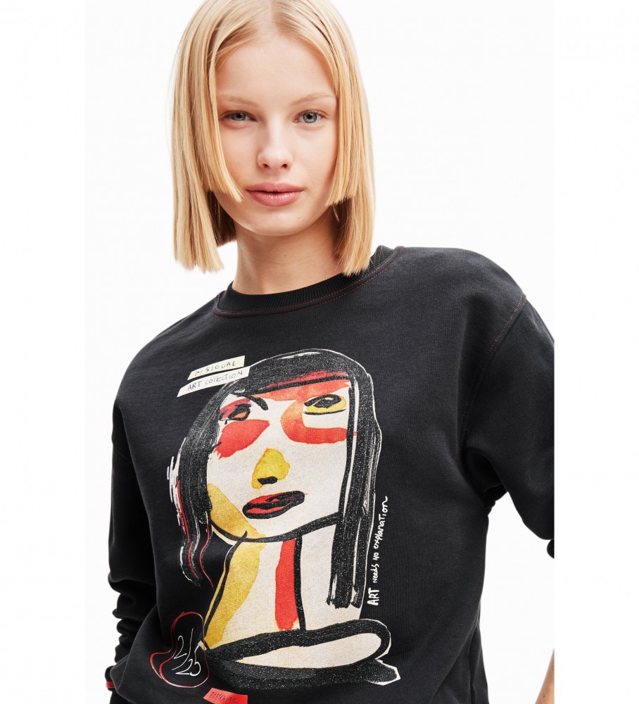 Moletom preto Desigual Maca4