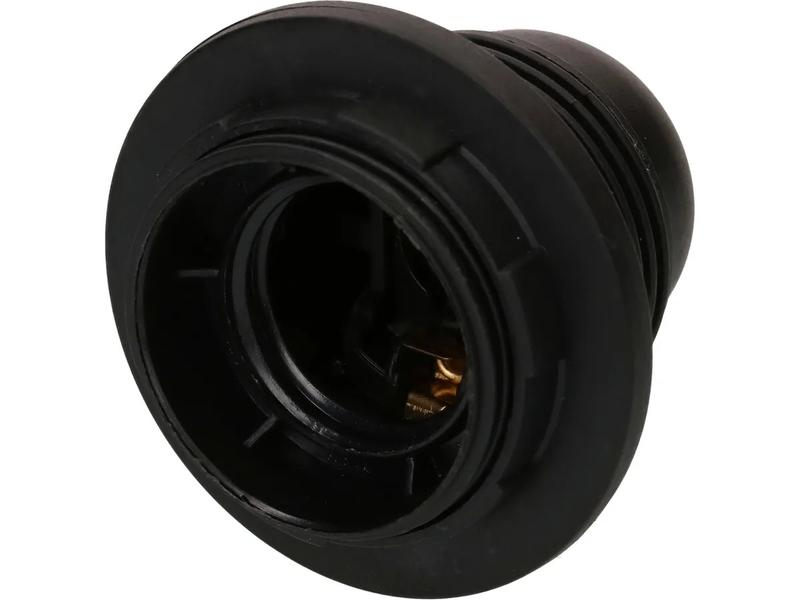 Max Hauri Lampenfassung E27 Randmantel M10 x 1, Zubehör Rin Schwarze Lampenfassung für E27 Leuchtmittel