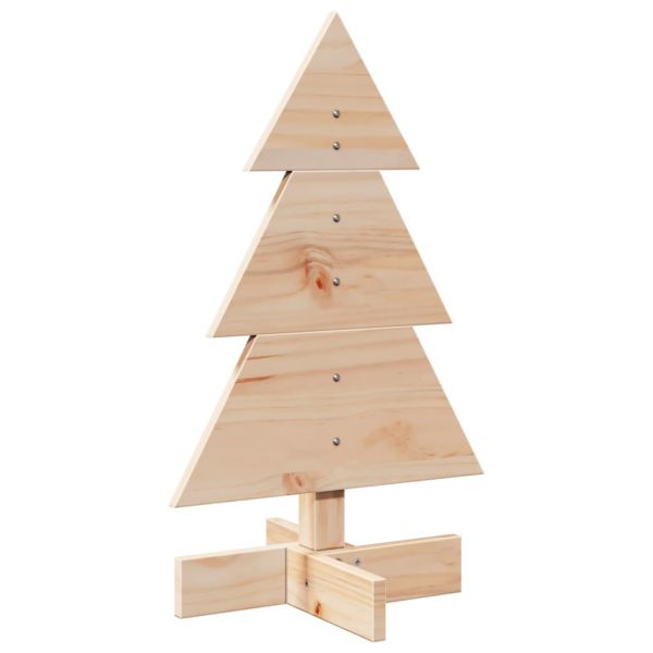vidaXL Árvore de Natal Decorativa 60 cm Madeira de Pinho Maciça - 1978101127