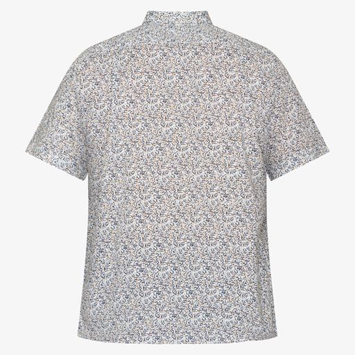 Signal Trip Mini Print Skjorte, True Blue, 3XL