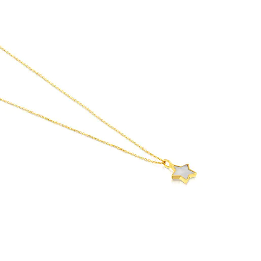Colar estrela em ouro e madrepérola tamanho XXS