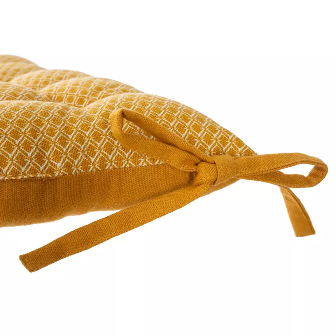 Coussin de chaise carré (38 x 38 cm) Otto Jaune ocre