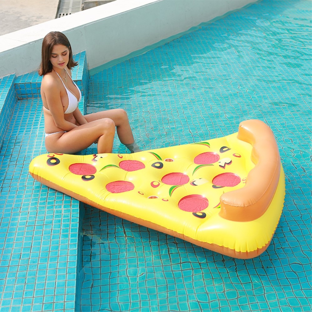 (180cm) Grosse Aufblasbare Wasser Luftmatratze Liegesofa Badeinsel - Pizza