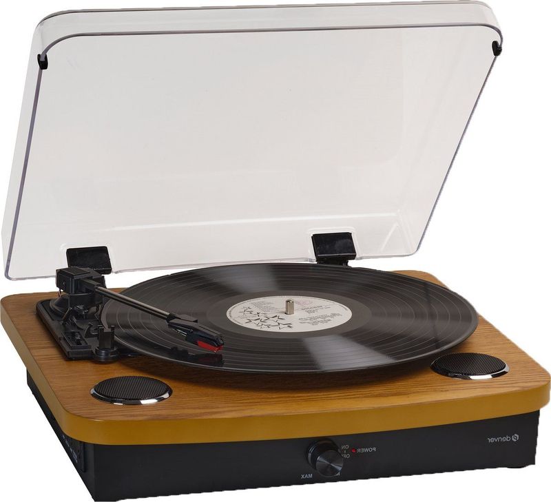 Denver Platenspeler Dual Bluetooth - Ingebouwde Speakers - USB - Retro - Hout - VPL230LW