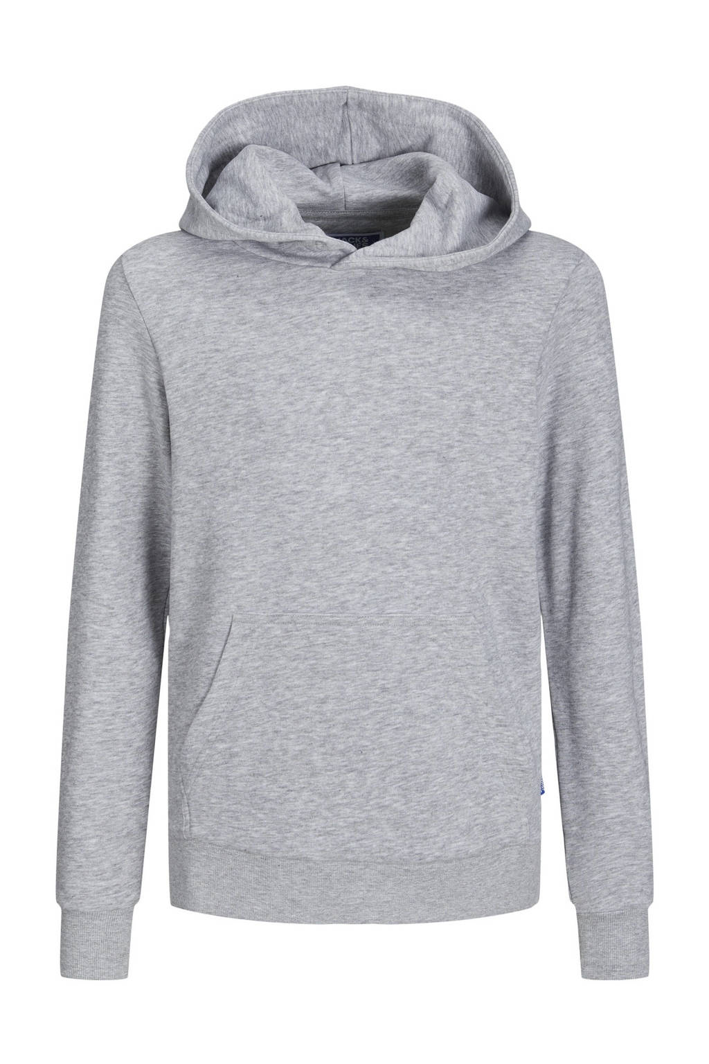 JACK & JONES hoodie JJEBRADLEY SWEAT HOOD NOOS JNR grijs melange