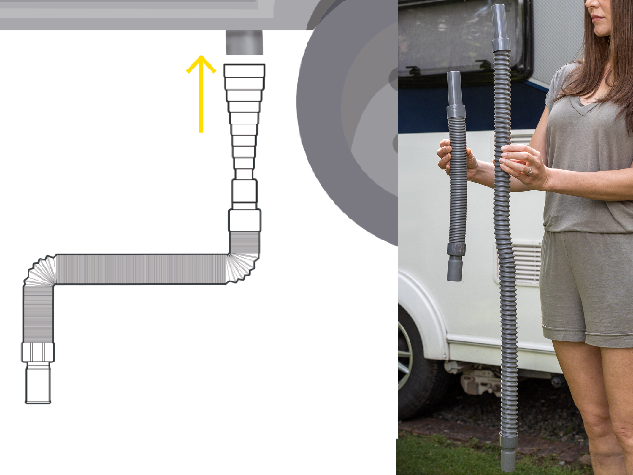 HABA Hold-up haring set en afvalwaterslang met adapter
