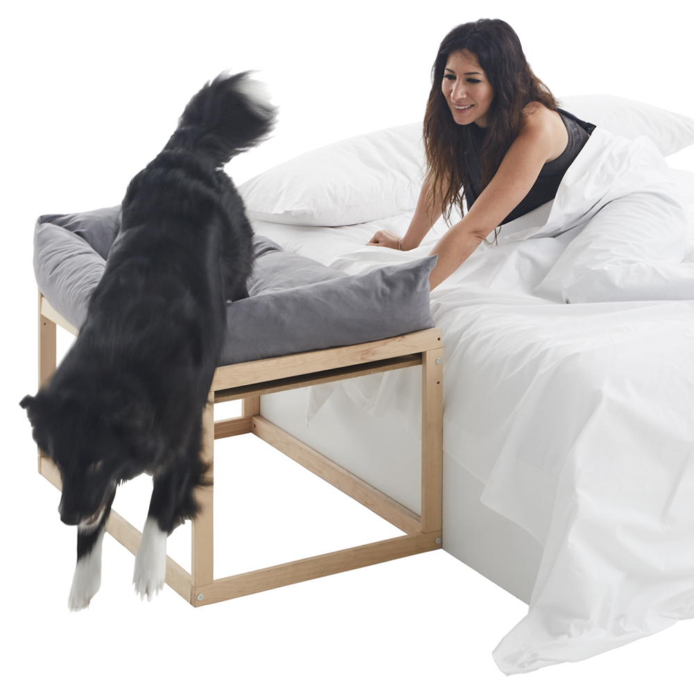 Cama elevada antiestresse para cães e gatos. Durma junto com seu pet (3 ajustes de altura). Ideal para pets de grande, médio e pequeno porte. Savannah