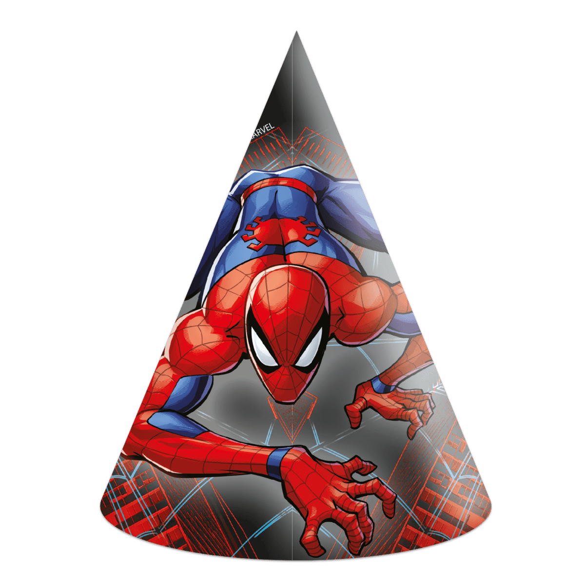 Spiderman Feesthoedjes Papier 6st