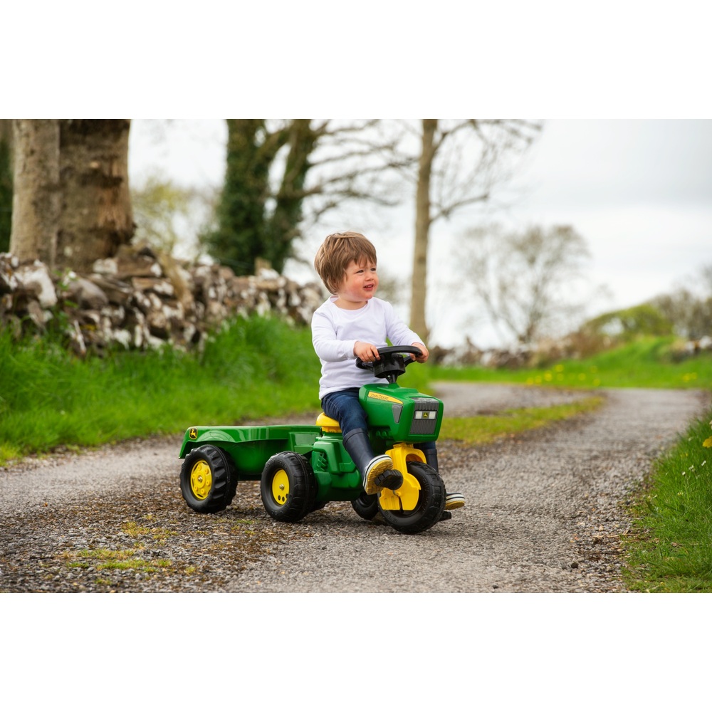 Rolly John Deere Traktor und Anhänger mit Sounds