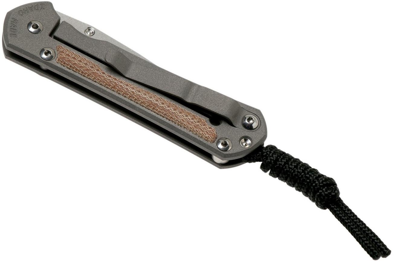 Chris Reeve Sebenza 31 Small Natural Micarta inlay S31-1212 zakmes