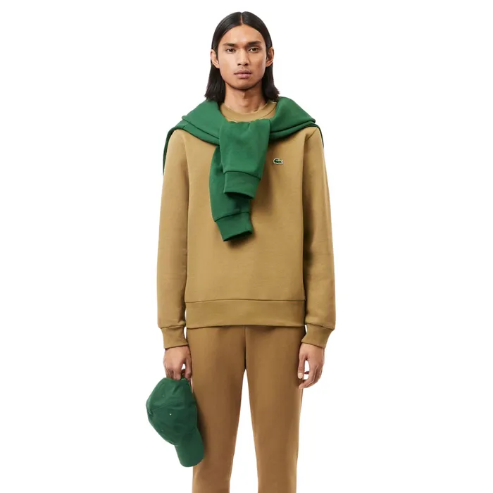 Lacoste Bio Cotton Fleece Crew Sweater Heren