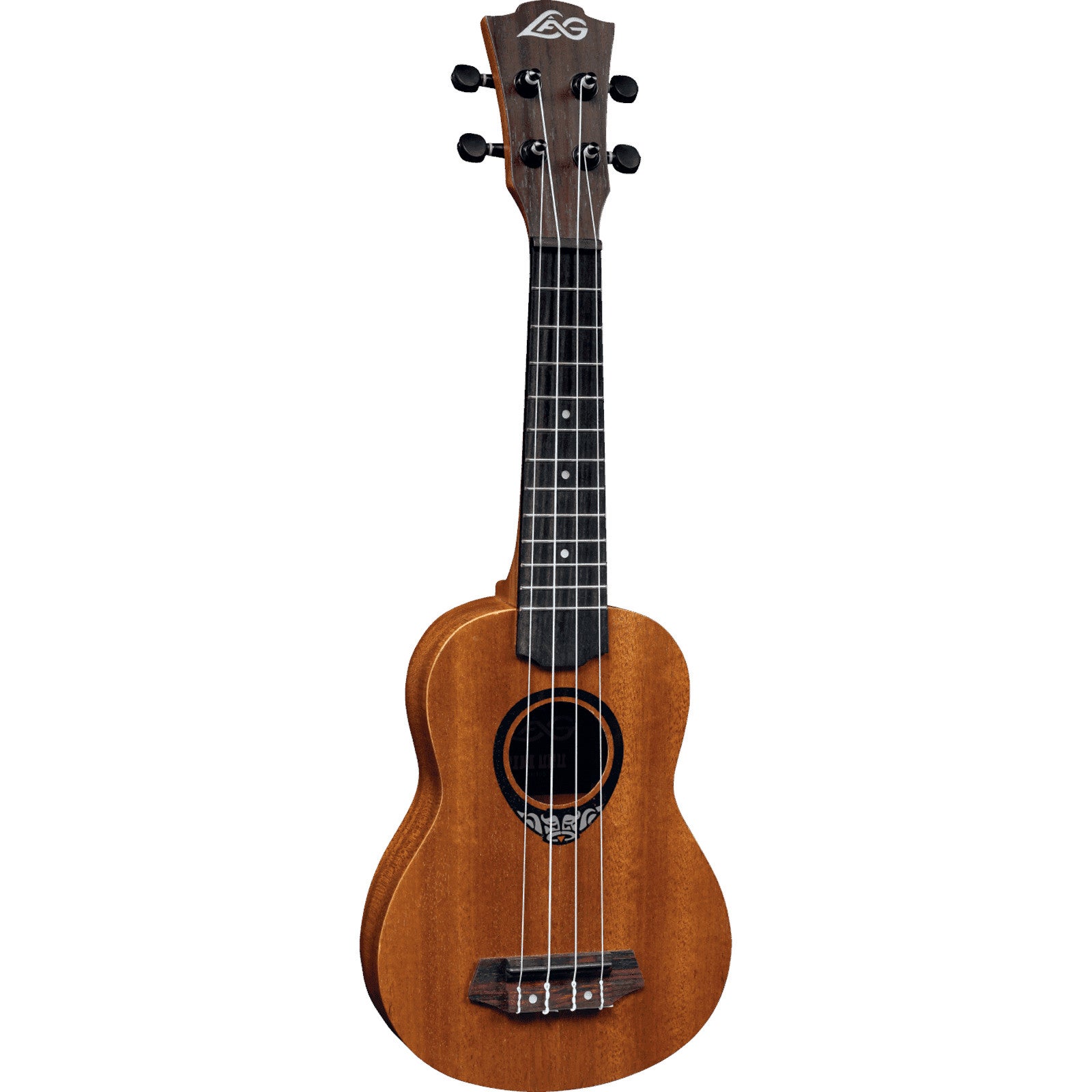 LAG Guitars Tiki Uku 10 TKU10S sopraan ukelele met gigbag