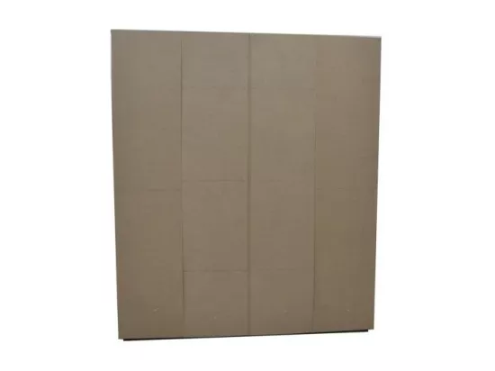 Armoire, garde-robe, avec miroir collection TOM, 4 portes 160 cm, penderie intégrée chêne sonoma