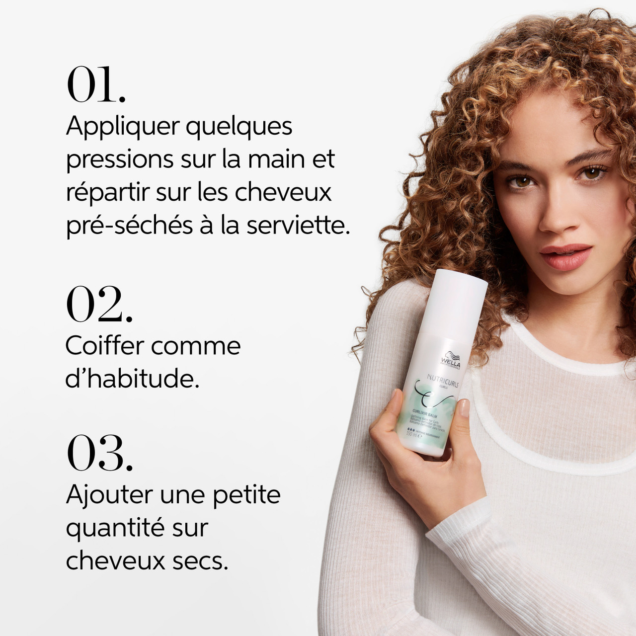 Baume de Dfinition des Boucles Curlixir Balm Nutricurls Wella 150 ML