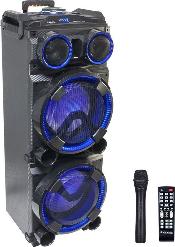 Ibiza Sound STANDUP-DJ-MKII - Bluetooth DJ Speaker - Draadloze Microfoon