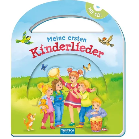 Trötsch Pappenbuch mit Henkel und CD - Meine ersten Kinderlieder