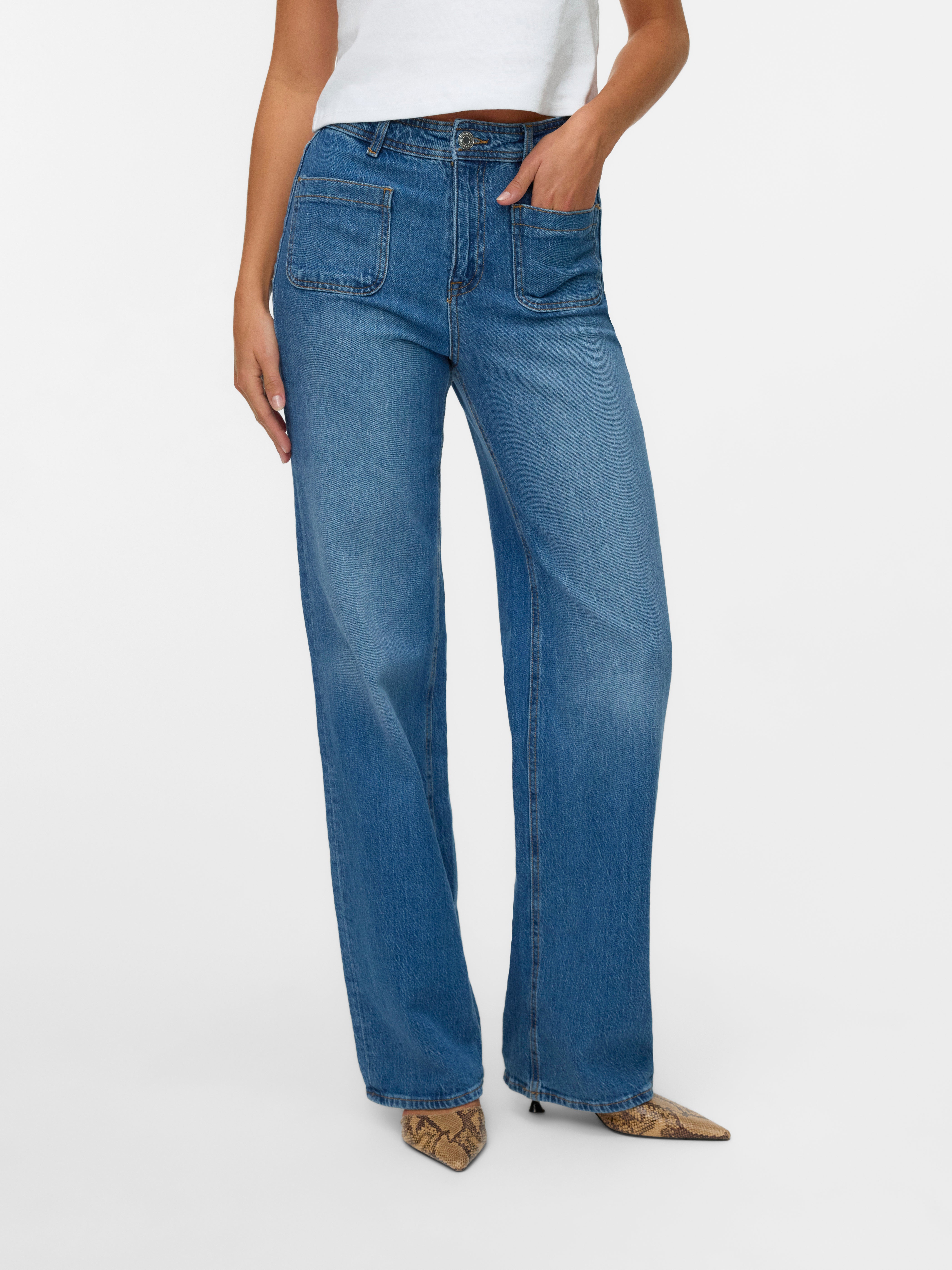VMTESSA High rise Wide leg fit Jeans