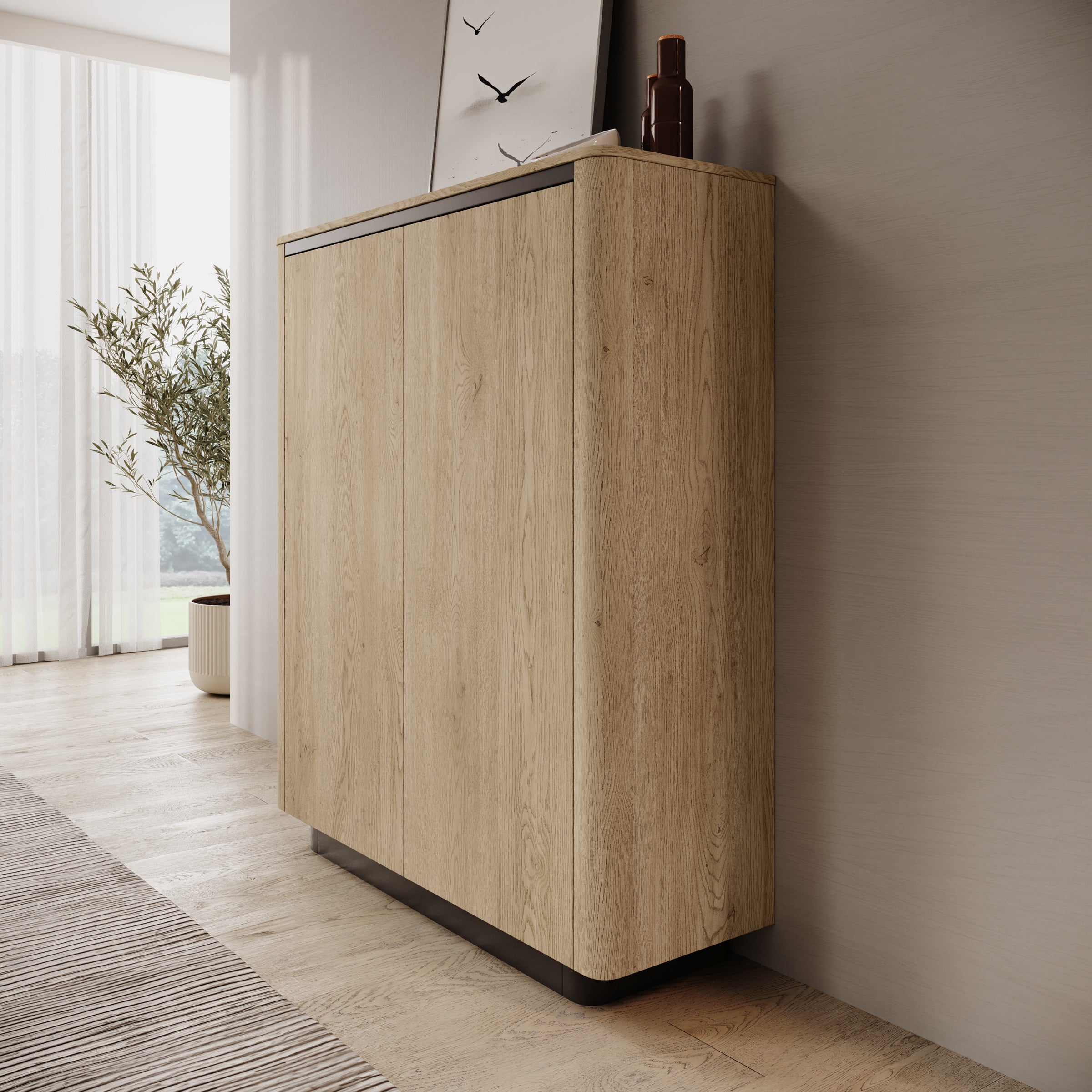 Meubella - Taywan - Dressoir - Eiken - 113x38x133 cm