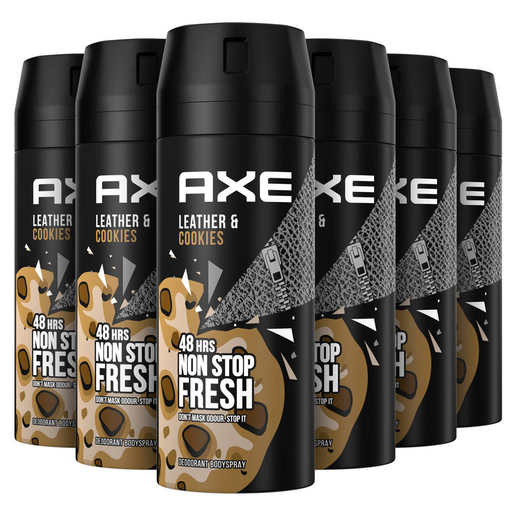 Collision Leather & Cookies deodorant bodyspray - 6 x 150 ml