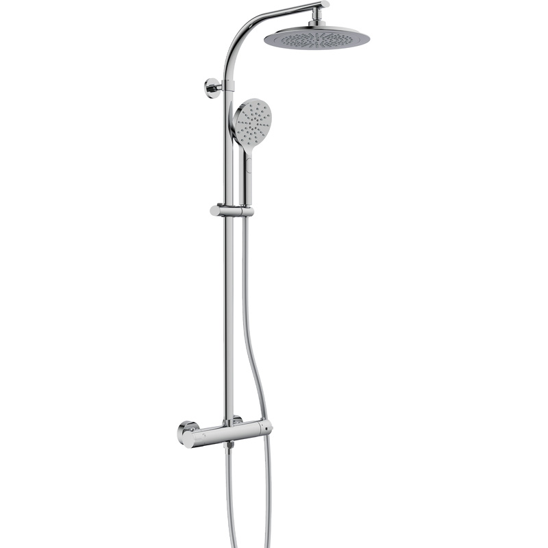 Schütte Madura Fresh douchesysteem met thermostatische mengkraan chroom