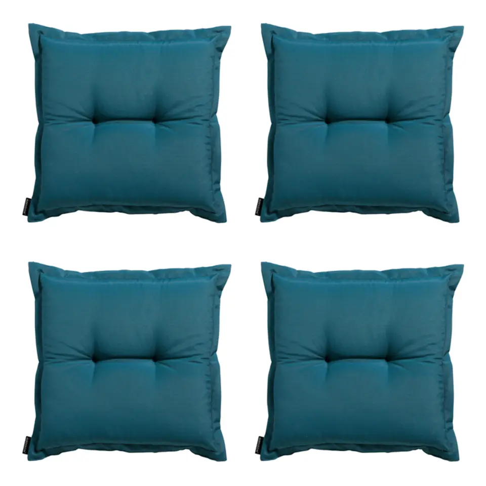 Madison - Zitkussen Panama sea blue - Ca. 50x50 cm - Set van 4
