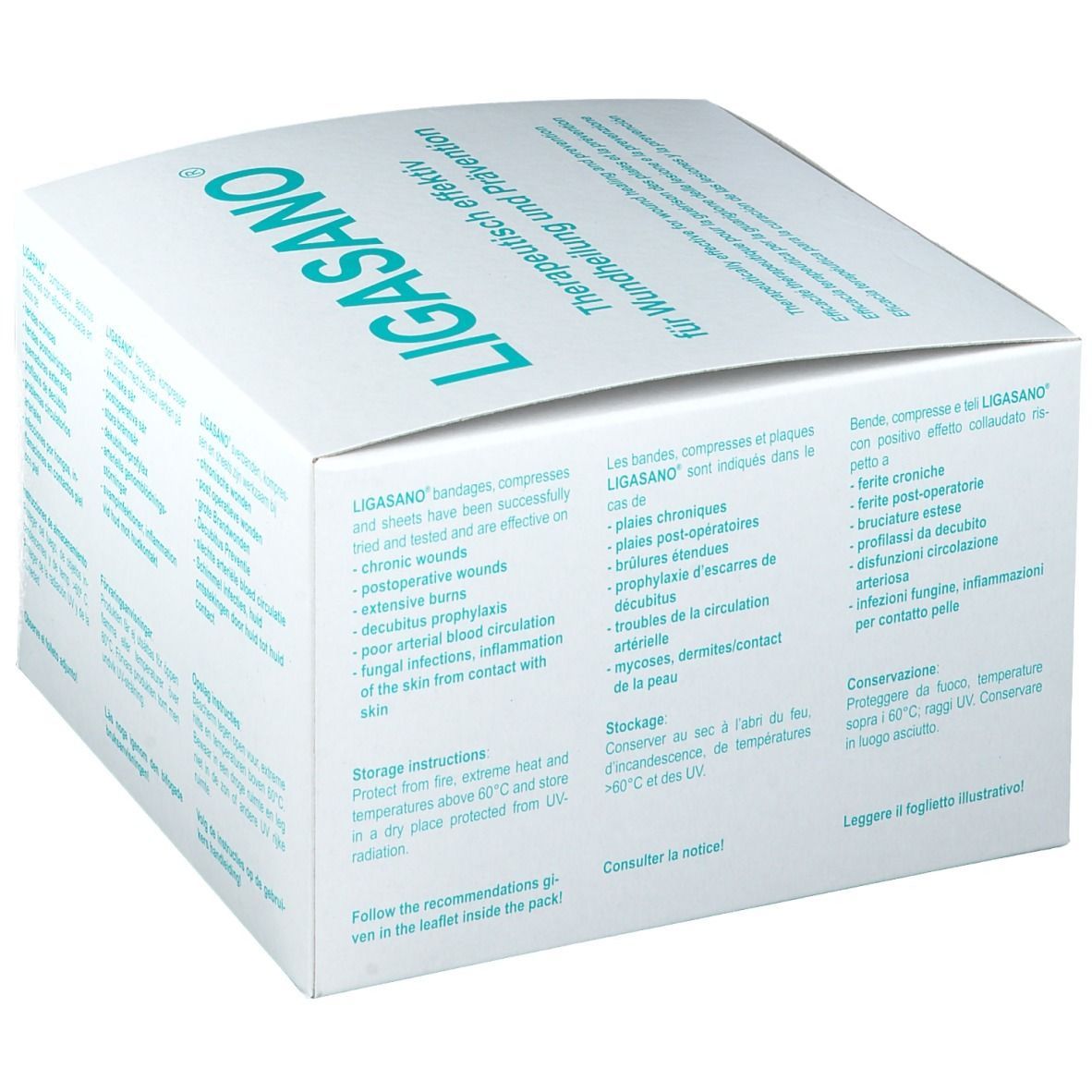 LIGASANO® Pads 15 x 15 x 1 cm unsteril