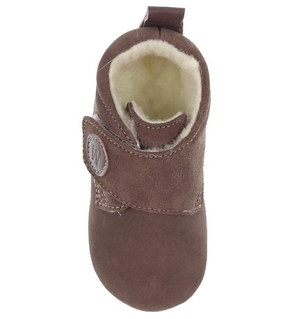 Wheat Leder-Krabbelschuhe m. Für - Angel - Dusty Lilac