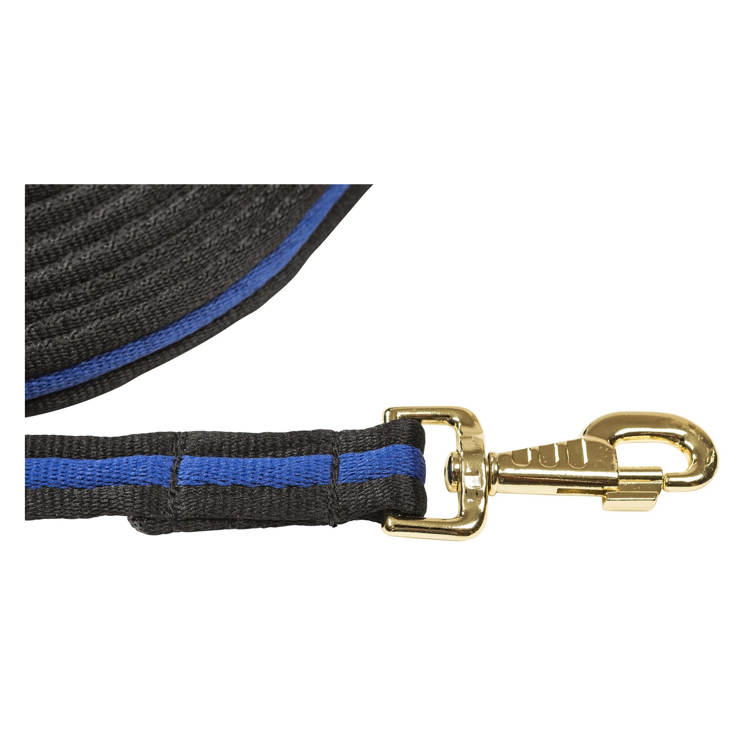Horse-friends Doppellonge Soft, 17 m  - schwarz/royalblau/schwarz - 17 m