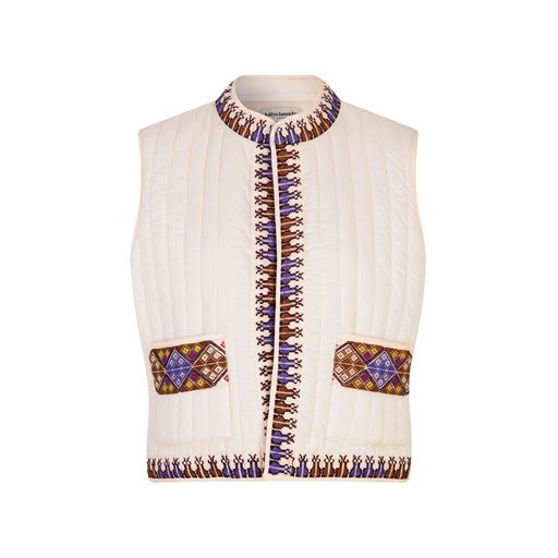 Lollys Laundry Cairo Vest, Creme, L