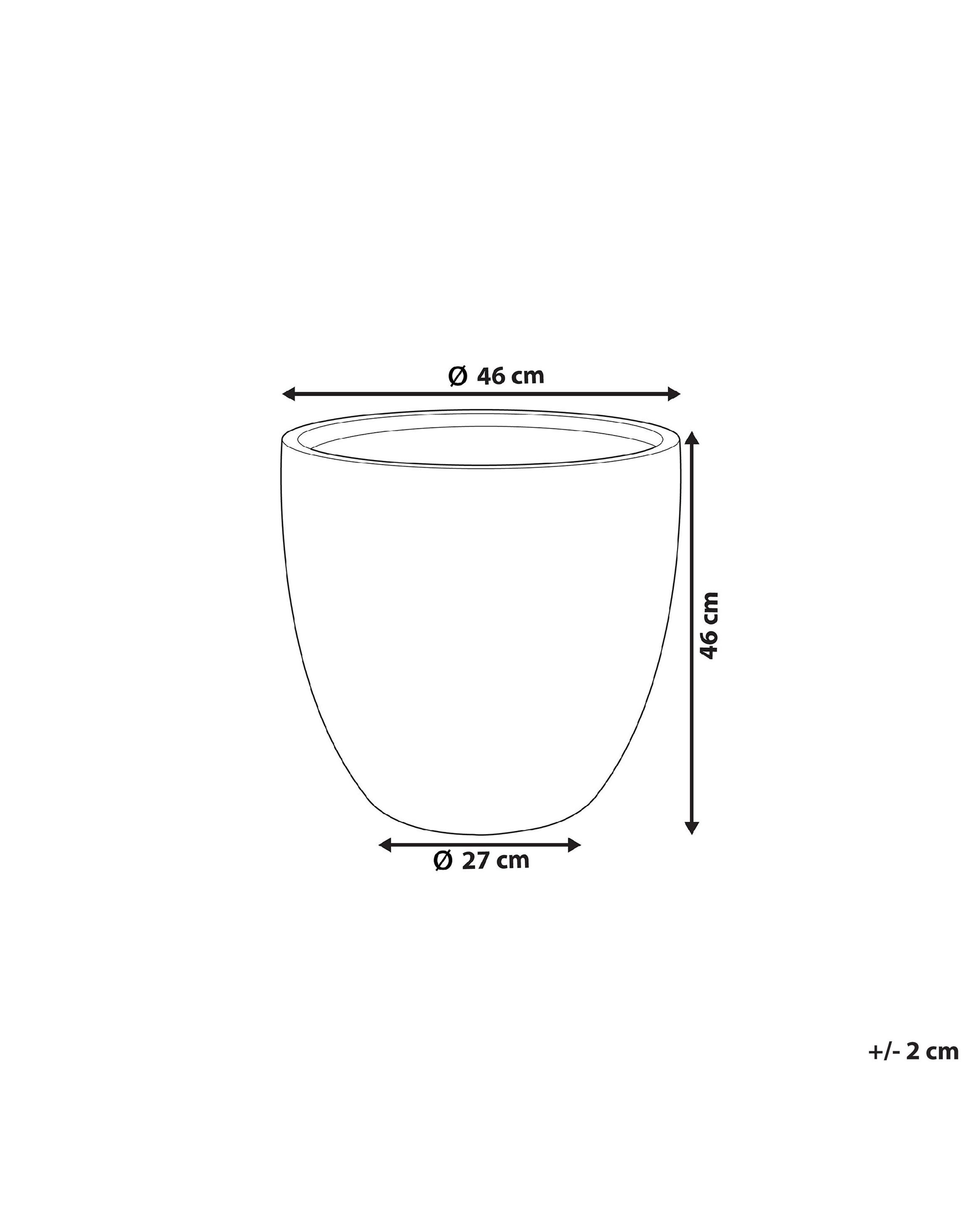 Bloempot KANNIA 46 cm Lichtgrijs