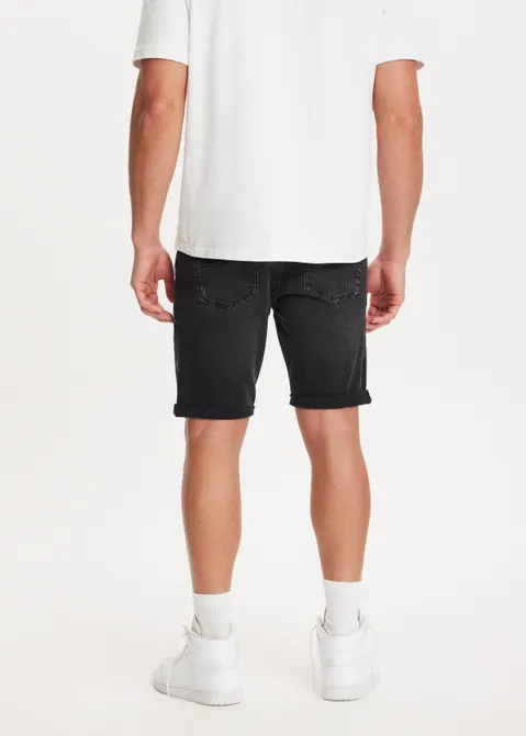 Skinny korte broek zwart (ZW.USED)