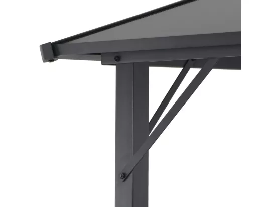 Tonnelle avec toit Aluminium 3x3 m Anthracite