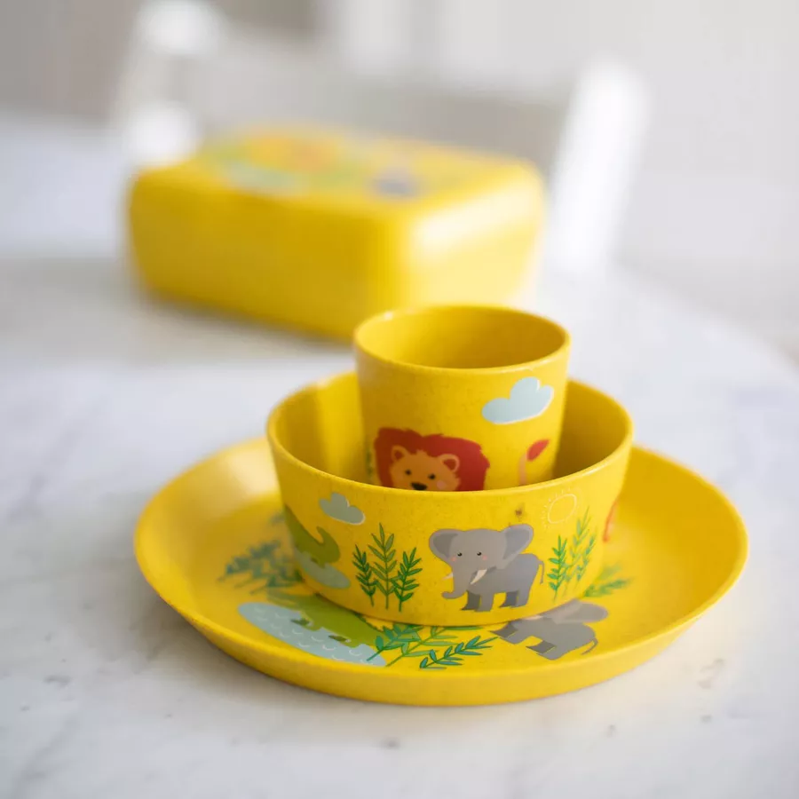 Koziol Kindergeschirrset 3er Set gelb