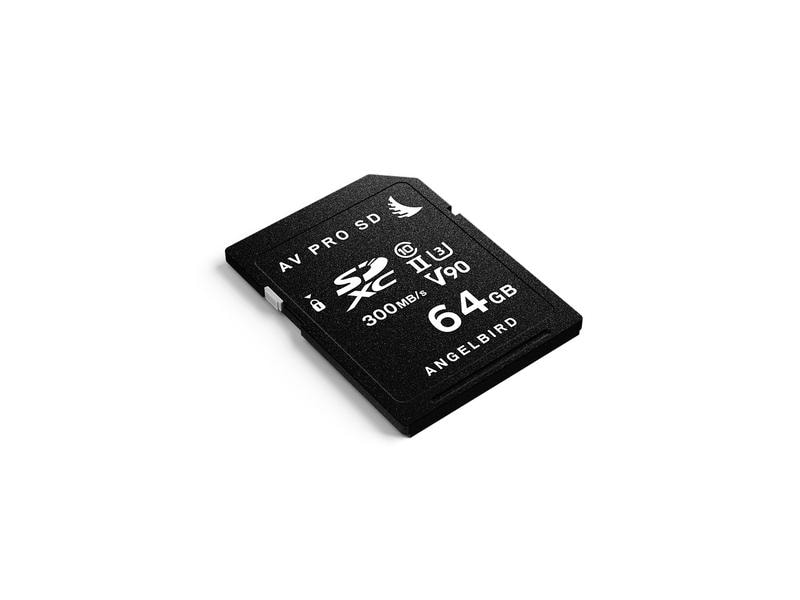 Angelbird SDXC-Karte AV Pro SD V90 Mk2 64 GB Hochauflösende 4K  Videoaufnahmen mit SDXC UHS-II V90 Speicherkarte