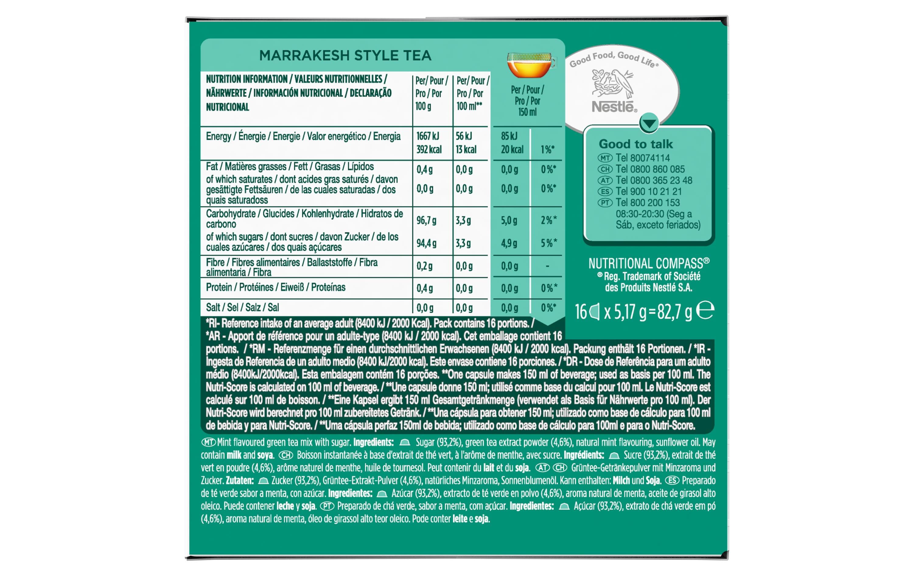 Dolce Gusto Marrakesh Style Tea 16 StückMischgetränk aus verschiedenen Teesorten