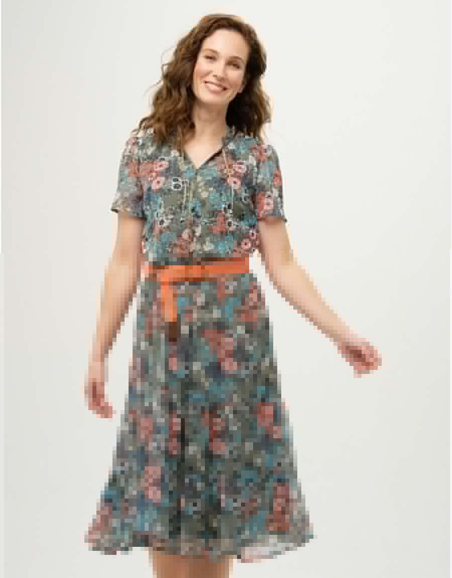 Robe longue imprimée