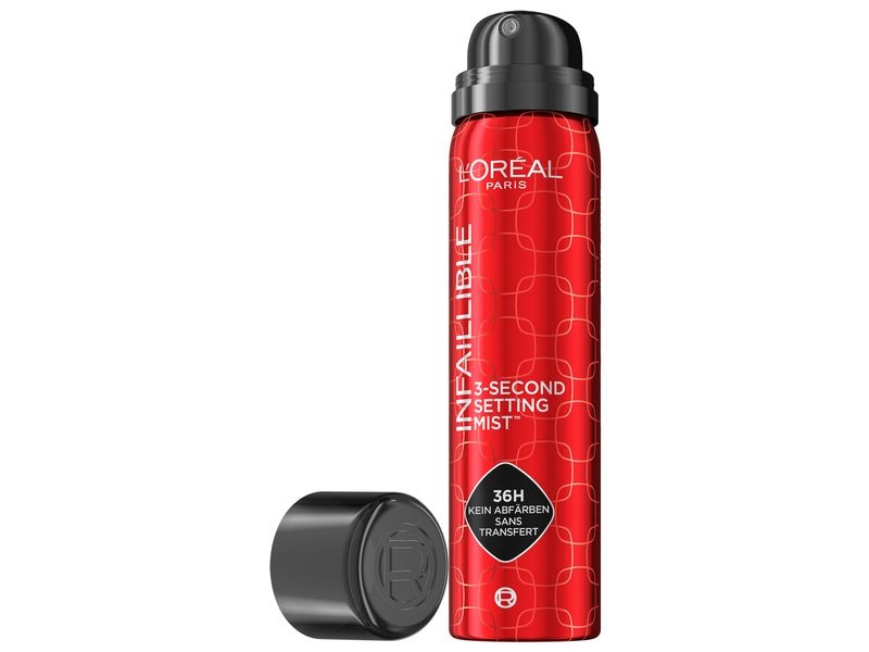 L'Oréal Paris Setting Spray Transparent Fixier-Spray verlängert die Haltbarkeit des Make-ups für bis zu 36 Stunden