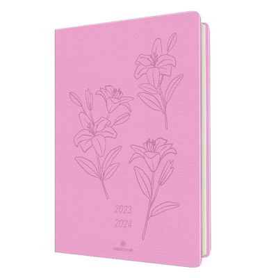 Agenda Summerside 25 - 1 semaine sur 2 pages - rose - Oberthur