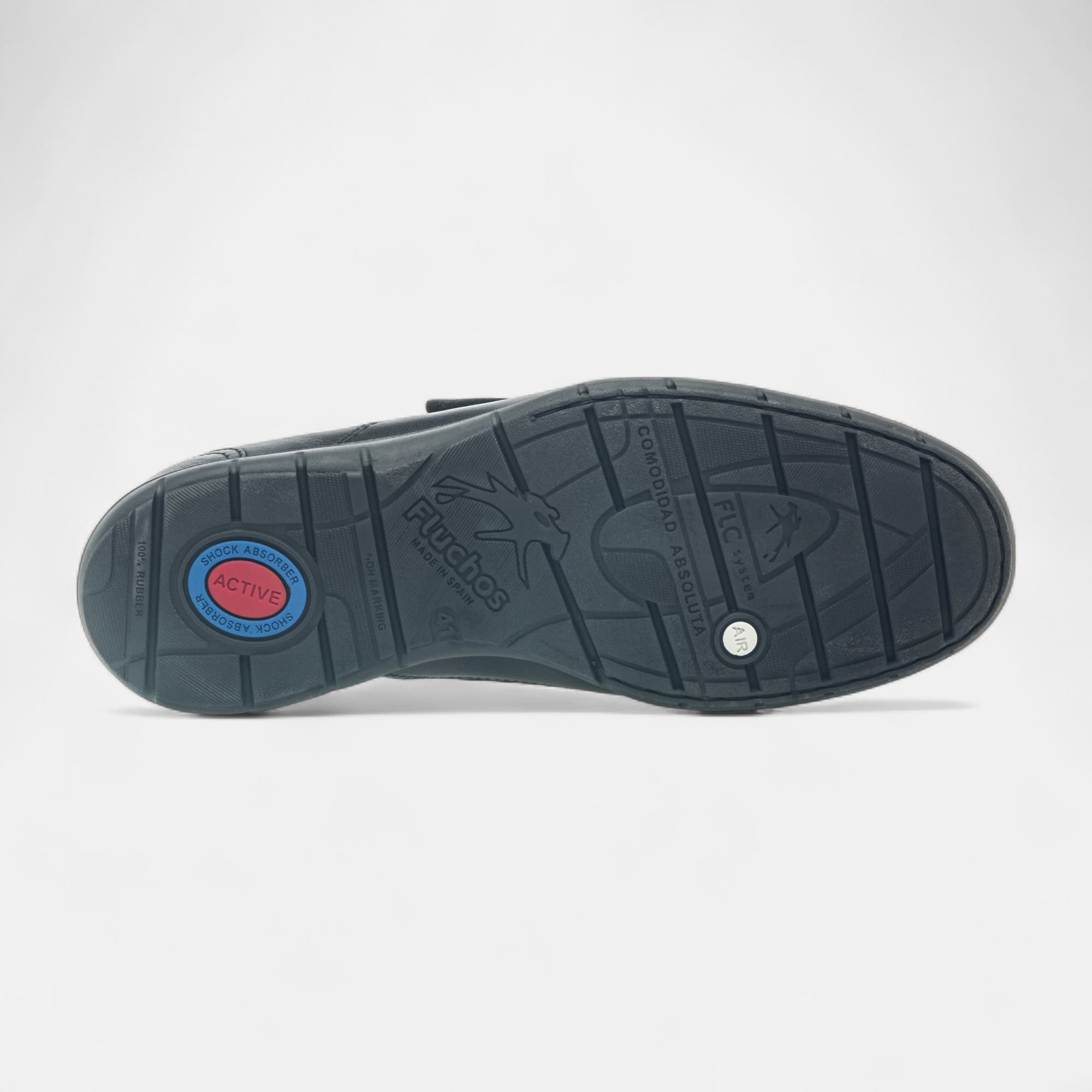 Mocassins pieds sensibles Homme en cuir noir