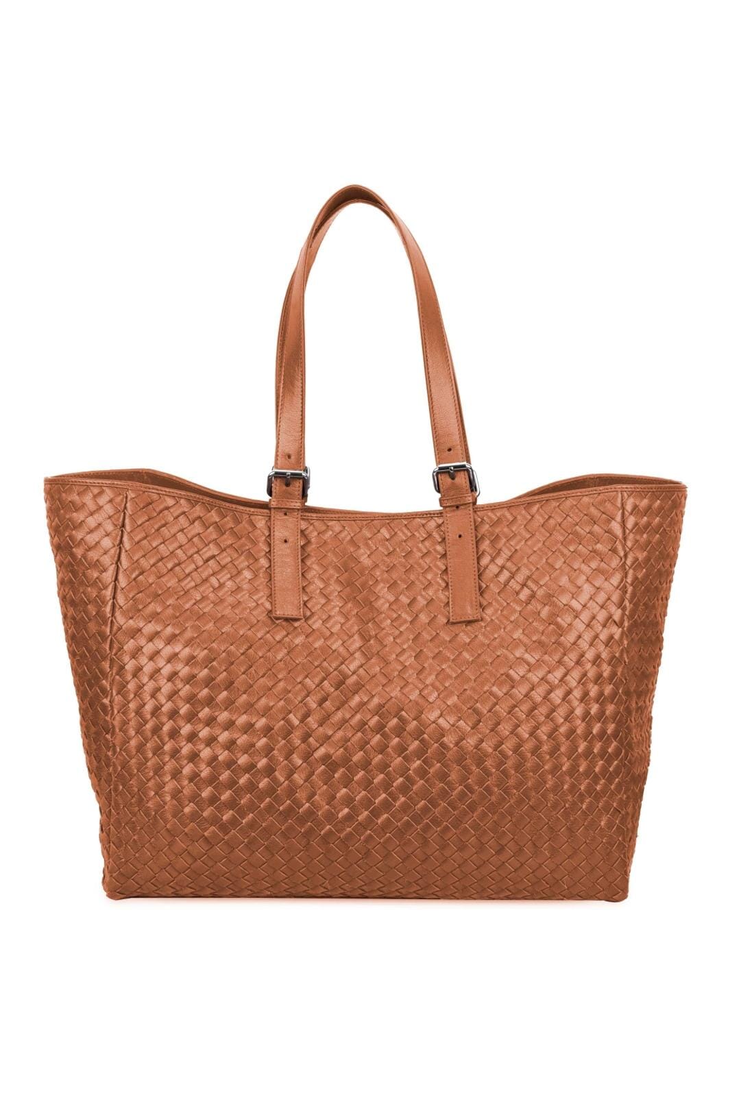 Núnoo Maxi Shopper Braided Mountain cognac