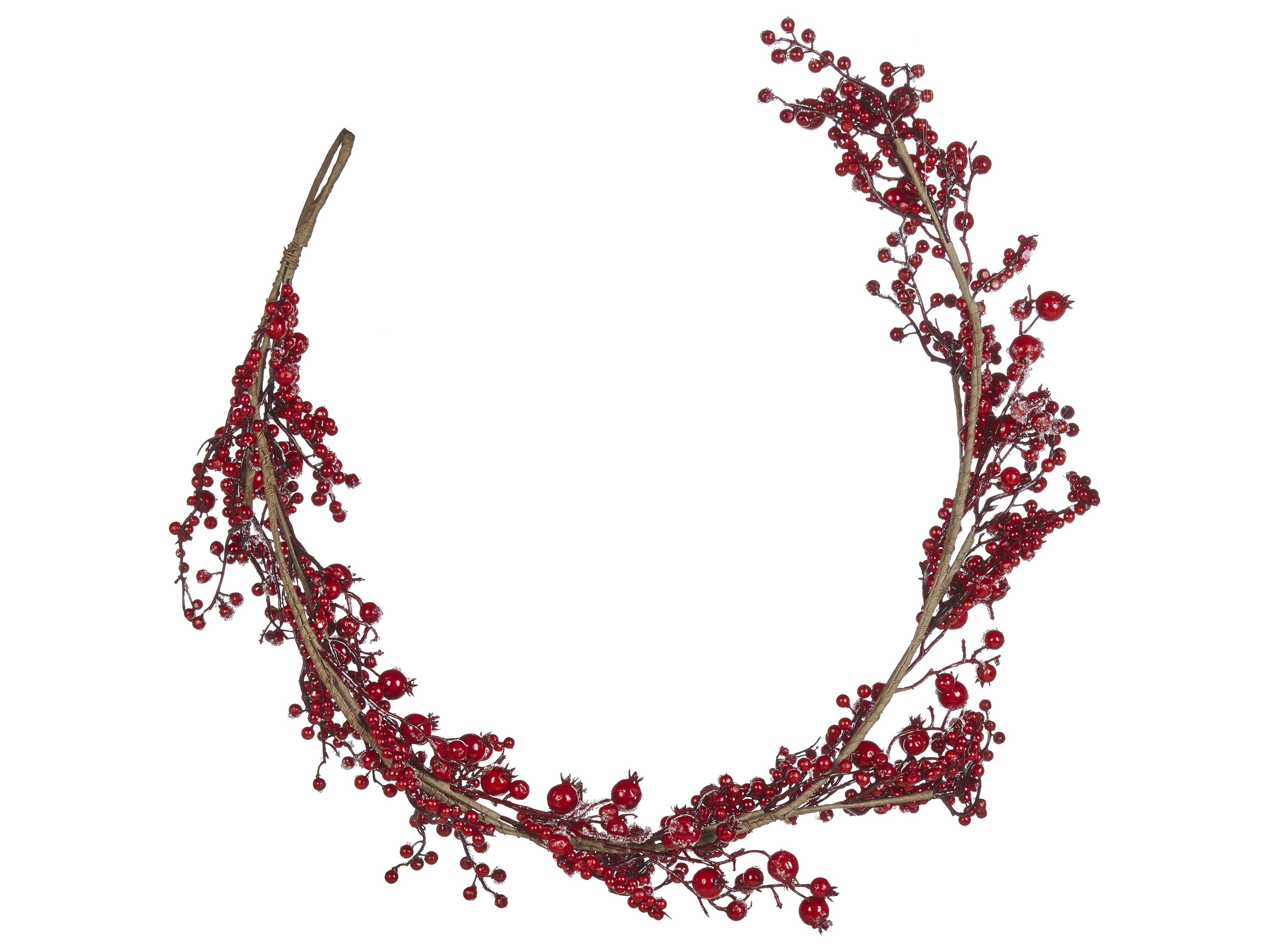 Kerstguirlande TARIFA 150 cm Rood