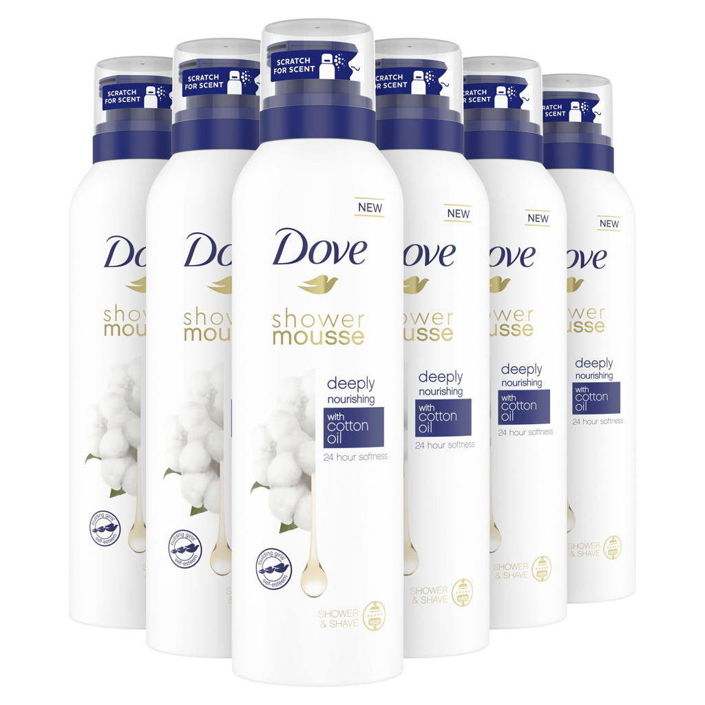 Heerlijke verzorging voor de huidCotton Oil doucheschuim - 6 x 200 ml